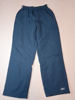 Reebok Men's Dark Navy Track Pants with Subtle Logo